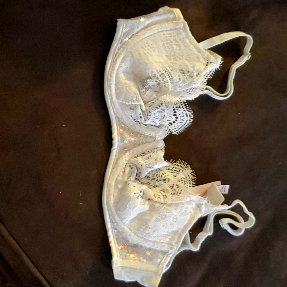 Victoria secret sparkle bra push up w/o padding